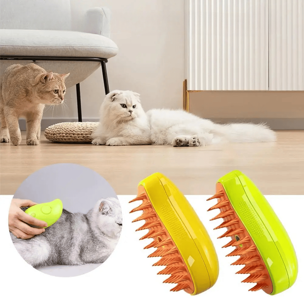 🐱Cat Steamy Brush-🐱3 In1 Spray Cat Brush